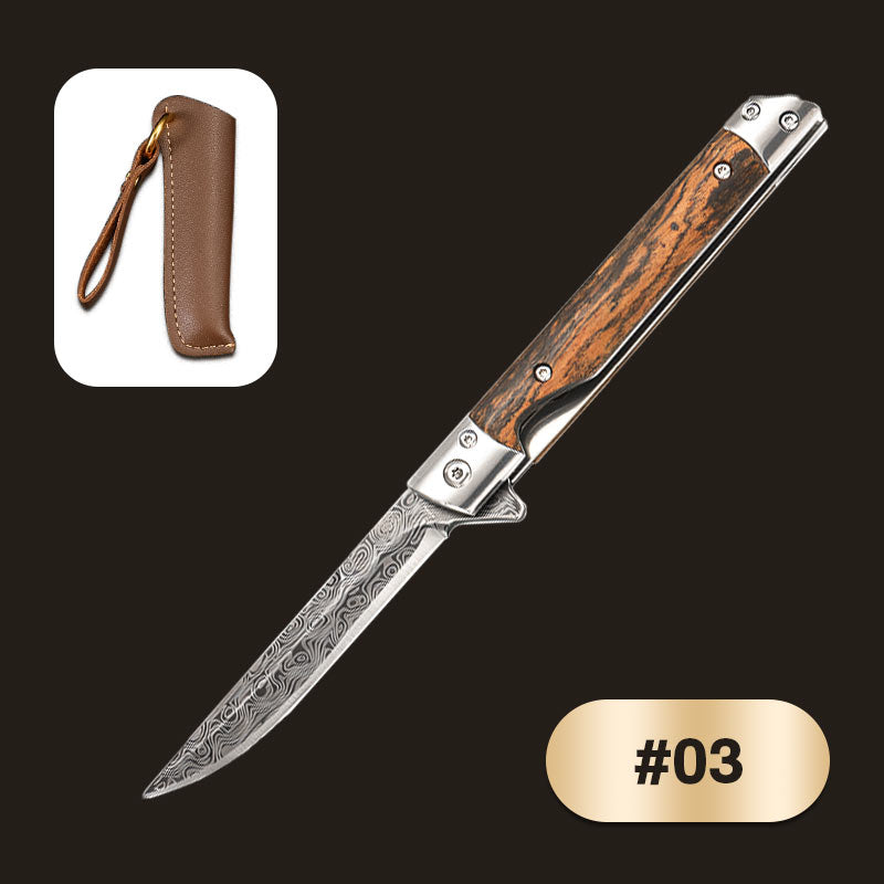 🔥 Großer Ausverkauf 50 % RABATT🔥🗡️ Klappmesser mit Holzgriff für Arbeit, Wandern &amp; Camping ⛺ Kaufen Sie 1, erhalten Sie 1 gratis 