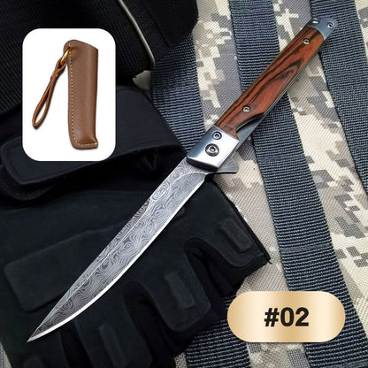 🔥 Großer Ausverkauf 50 % RABATT🔥🗡️ Klappmesser mit Holzgriff für Arbeit, Wandern &amp; Camping ⛺ Kaufen Sie 1, erhalten Sie 1 gratis 