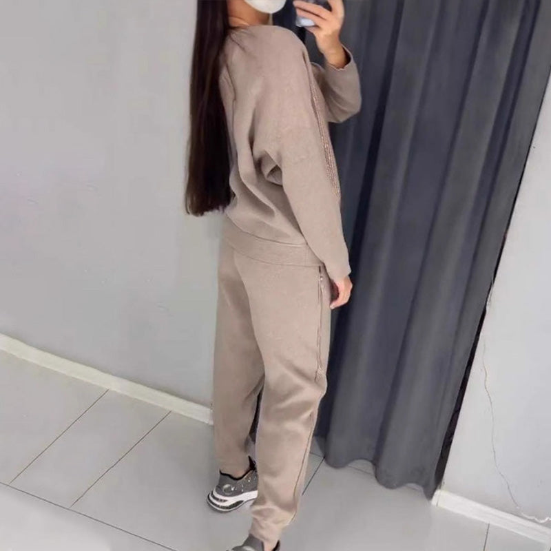 💝Damen-Strass-Sweatshirt und zweiteiliges Set