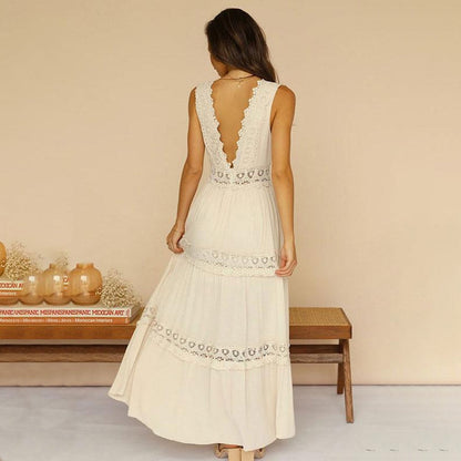 Serena Chic Lace V-Neck Dress
