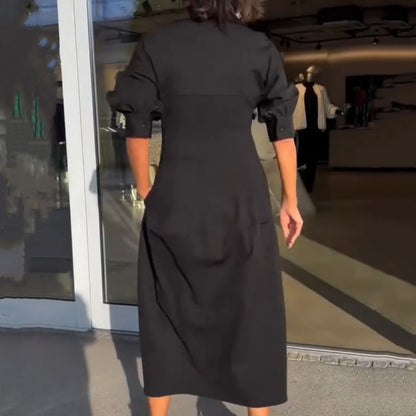 Spring Specials Midikleid mit V-Ausschnitt und Revers
