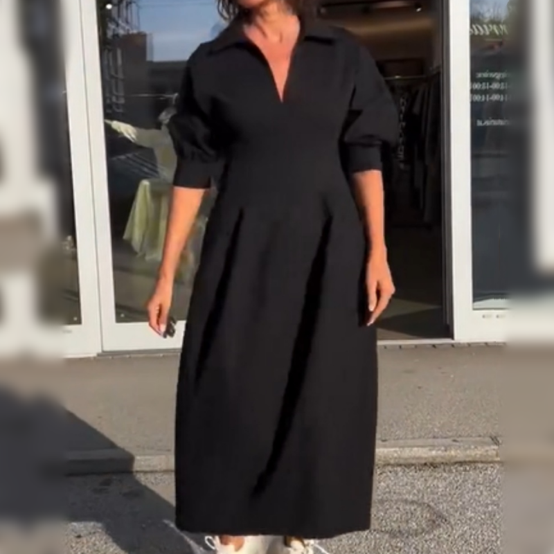 Spring Specials Midikleid mit V-Ausschnitt und Revers
