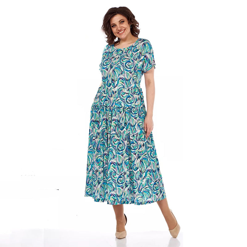 【S-4XL】🏖️Summer Colorful Chiffon Dress