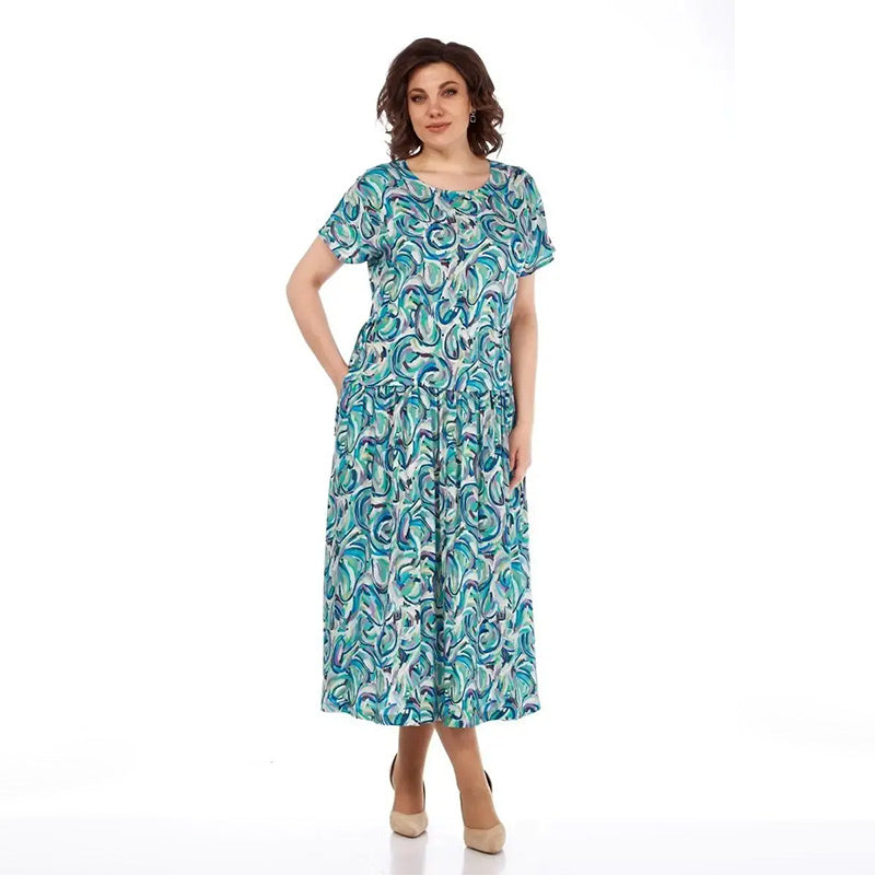 【S-4XL】🏖️Summer Colorful Chiffon Dress